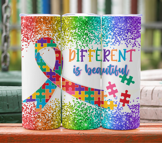 Different is Beautiful 20 oz. Tumbler