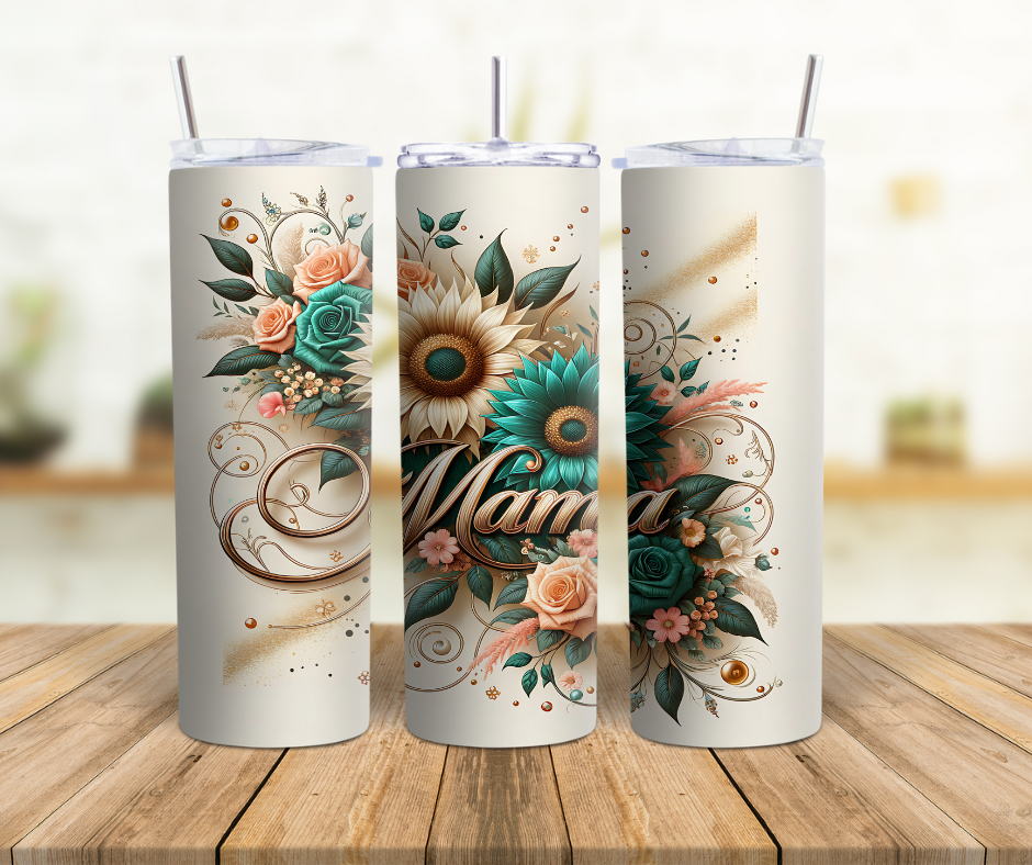 Mama Floral 20 oz. Tumbler