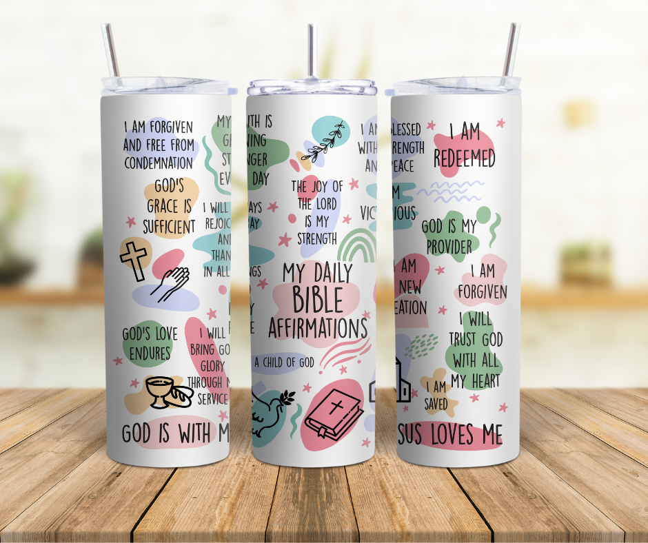 My Daily Bible Affirmation 20 oz. Tumbler