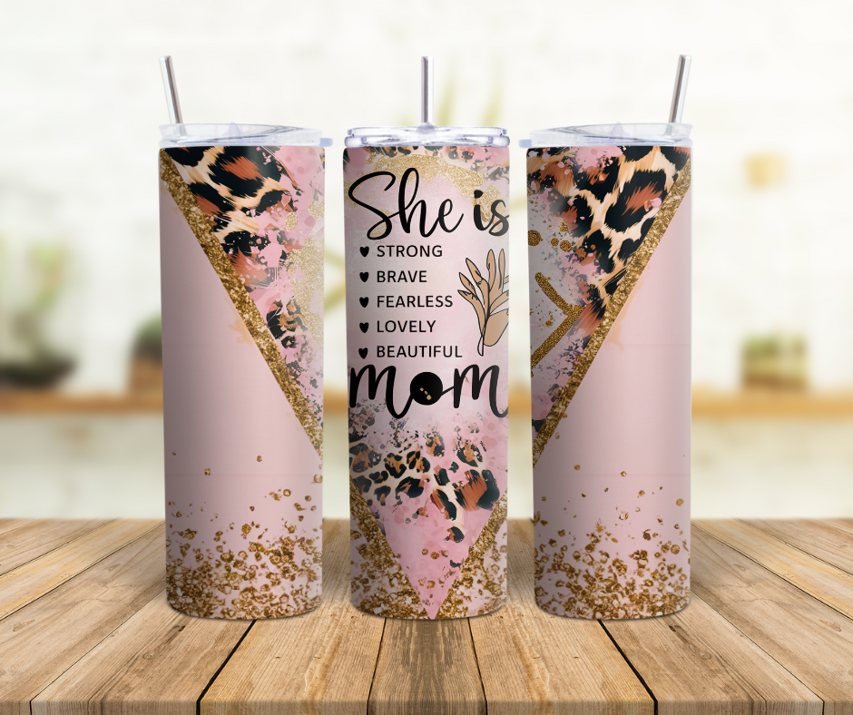 She Is Mom 20 oz. Tumbler