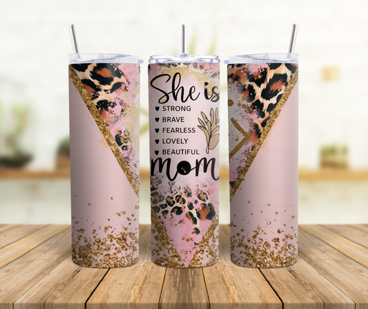 She Is Mom 20 oz. Tumbler