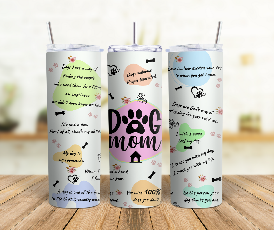 Dog Mom 20oz. Tumbler