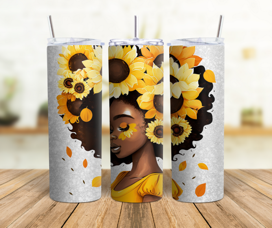 Sunflower Girl 20 oz. Tumbler