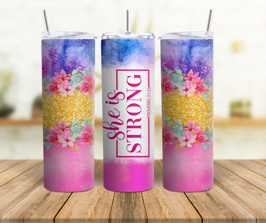 She is Strong 20 oz. Tumbler