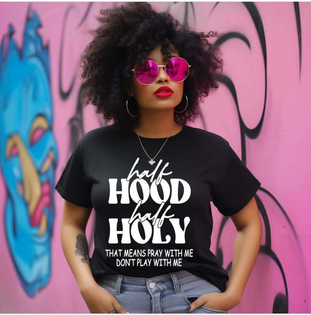 Half Hood Half Holy Unisex Tee